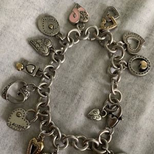 Brighton silver Power of Pink Charm Watch